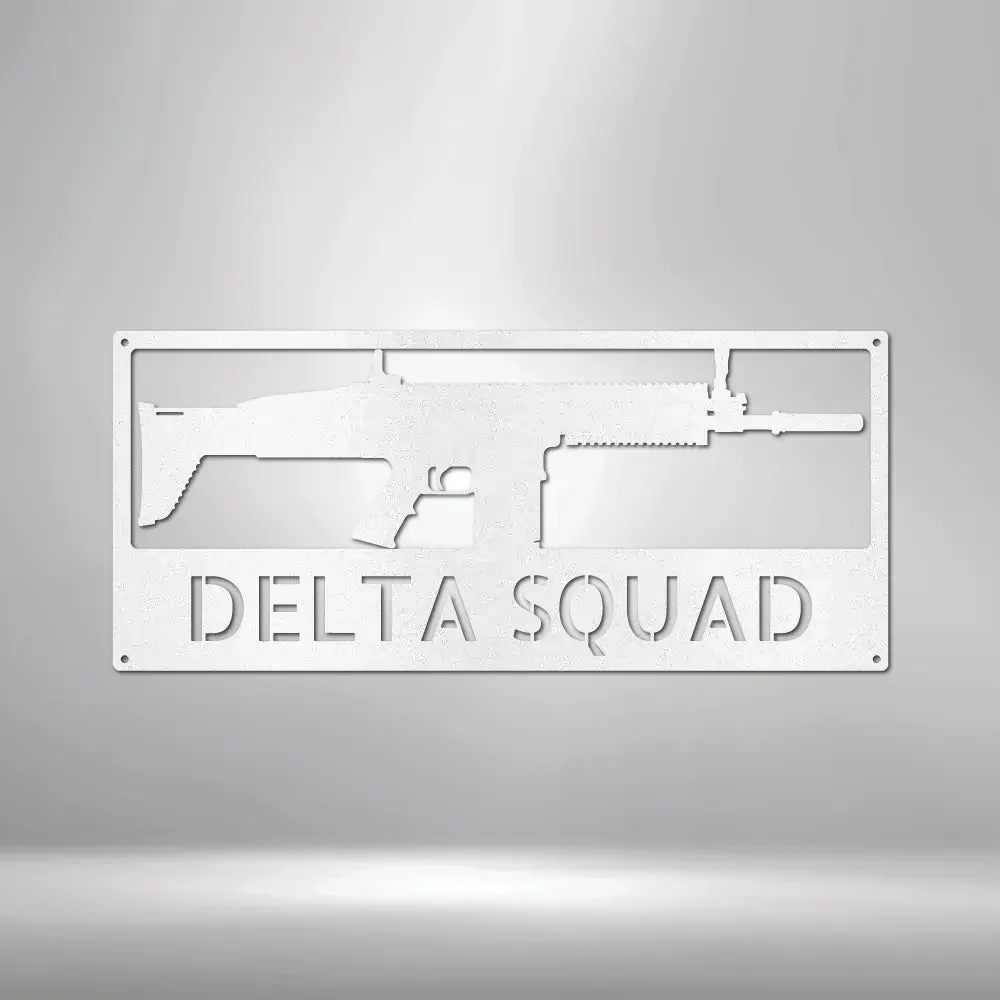 AR-15, AK-47, Scar, Sniper Rifle Monogram - Custom Steel Sign