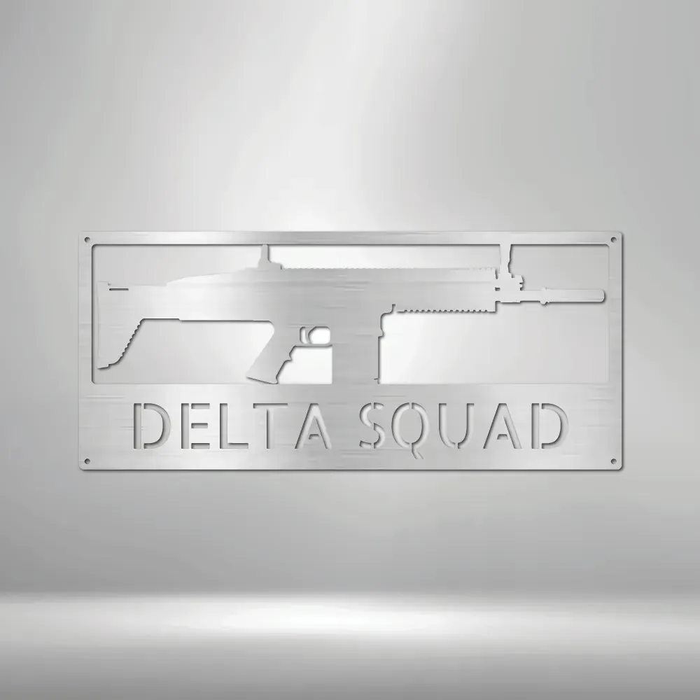 AR-15, AK-47, Scar, Sniper Rifle Monogram - Custom Steel Sign