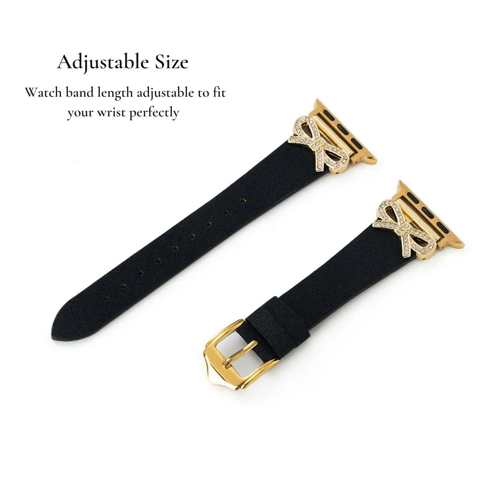 Crystal Bowknot Watch Band