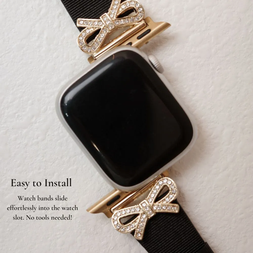 Crystal Bowknot Watch Band
