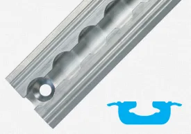 Flange Series L-Track Pre-Drilled 48" | FE753NA48-04-3