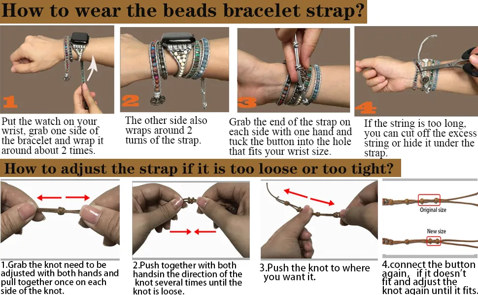Golden Moonstone Bohemian Wrapsody Bracelet Band For Apple Watch