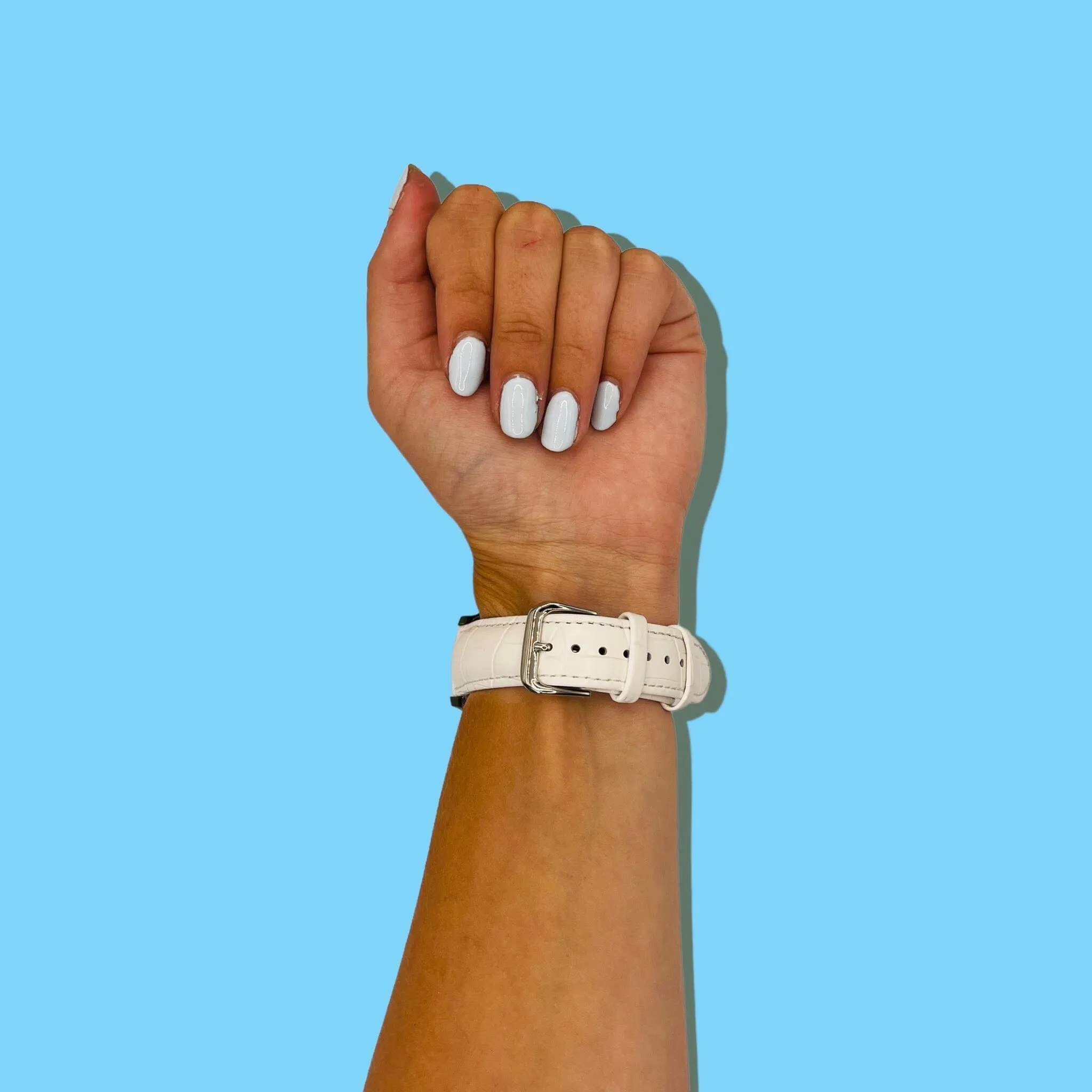 Snakeskin Leather Watch Straps Compatible with the Fitbit Versa 4