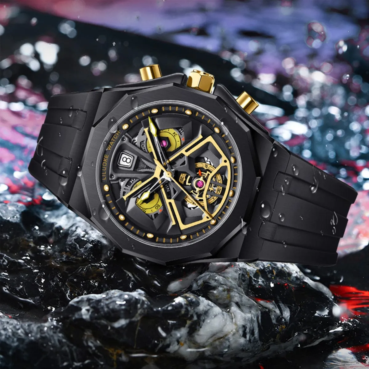 The Voyager Elite - Black Gold (42mm)